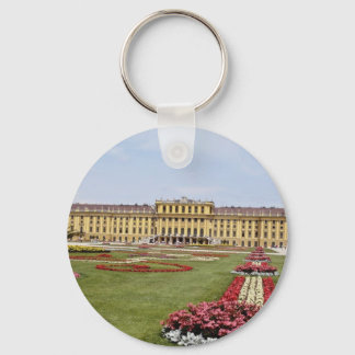 Llavero Castillo de Schonbrunn rosado, Viena, flores de Au