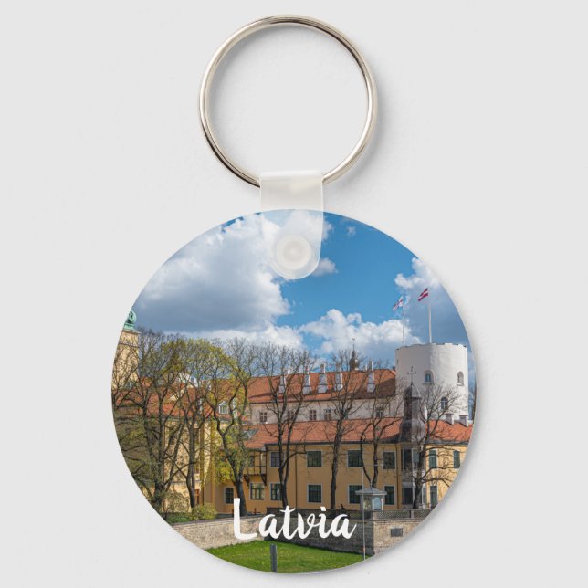 Llavero Castillo Riga en Riga, Letonia (Anverso)