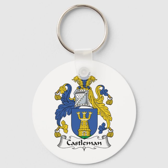 Llavero Castleman Family Crest (Anverso)