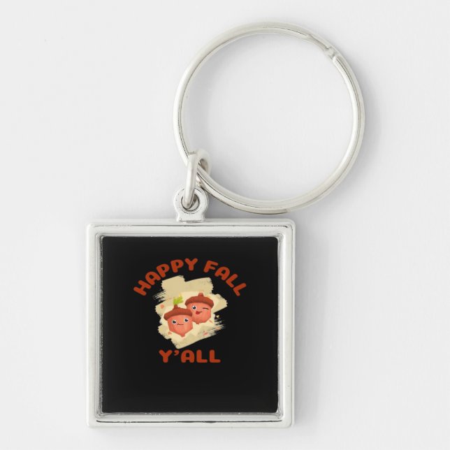Llavero Casual creativo de Happy Fall (Frente)