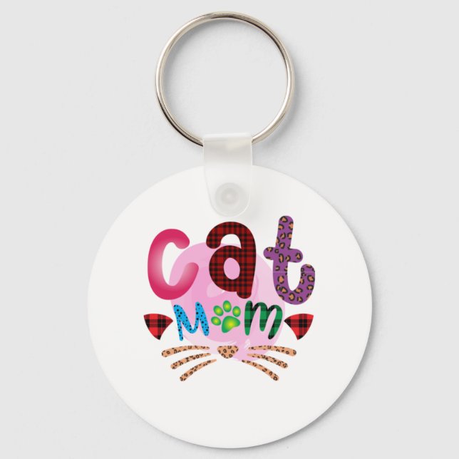 Llavero Cat Art Cat Mom_2 (Anverso)