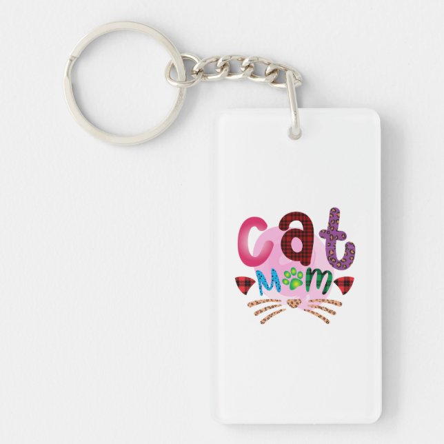 Llavero Cat Art Cat Mom_2 (Frente)