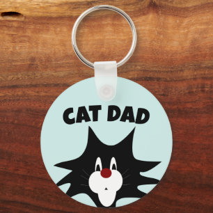 LLAVERO CAT DAD BLUE KEYCHAIN