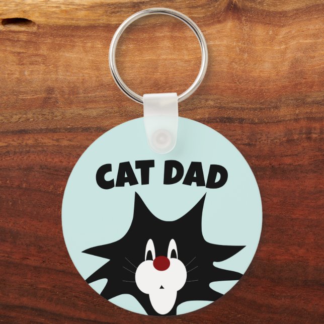 LLAVERO CAT DAD BLUE KEYCHAIN (Anverso)