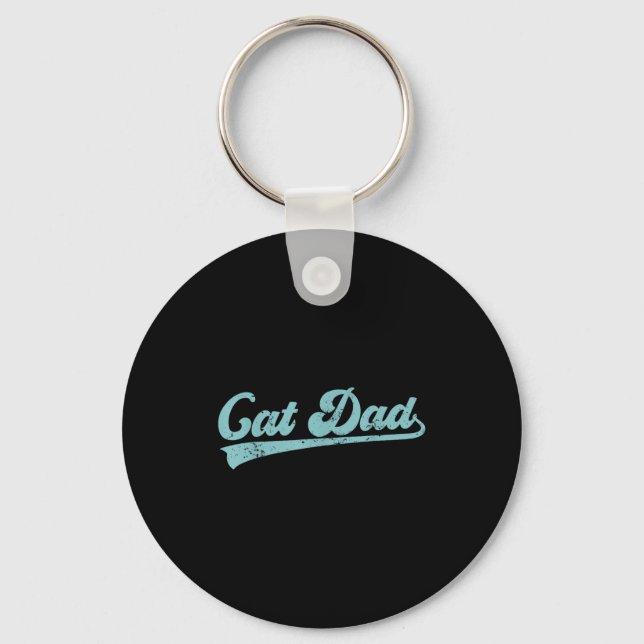 Llavero Cat Dad Funny Dad Father's Day Funny Papa  (Anverso)