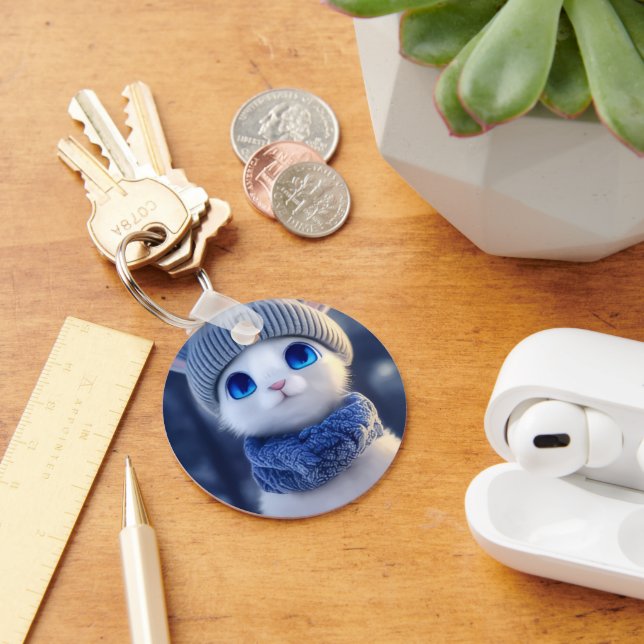 Llavero  cat  Keychain (Escritorio )