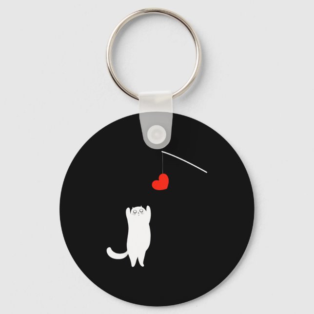 Llavero Cat Lover Valentine's Day Animal Affection Love Fu (Anverso)