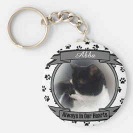 Llavero Cat Memorial Always In Our Hearts