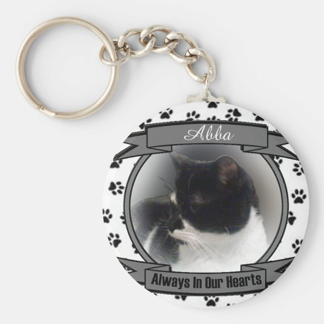 Llavero Cat Memorial Always In Our Hearts (Frente)
