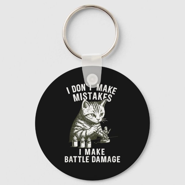 Llavero Cat Miniature Painter Battle Damage Funny Miniatur (Anverso)