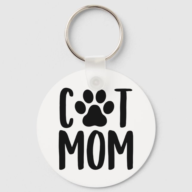Llavero Cat Mom Keychain (Anverso)