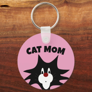 LLAVERO CAT MOM PINK KEYCHAIN