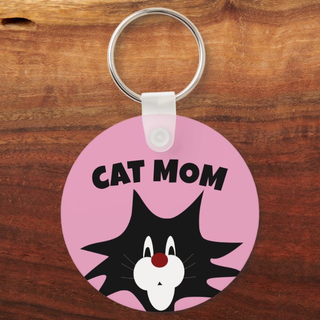 LLAVERO CAT MOM PINK KEYCHAIN (Anverso)