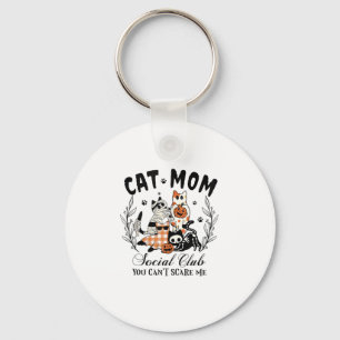 Llavero Cat Mom Social Club Ghost Cat Halloween Gothic Bla