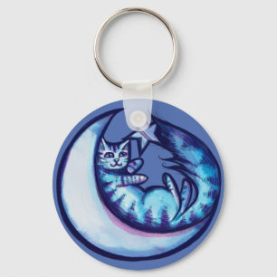 Llavero Cat Moon Caturday Star Art Purple MoonCat
