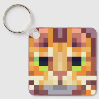 Llavero Cat pixelart, Pixel Art, sleutelhanger 