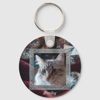 Llavero Cat Portrait Schlüsselanhänger personalisierbar