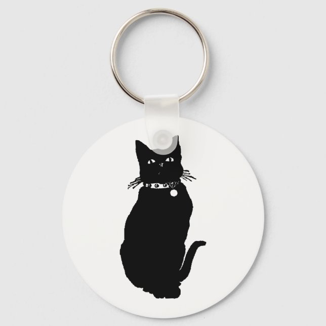 Llavero Cat Silhouette (Anverso)
