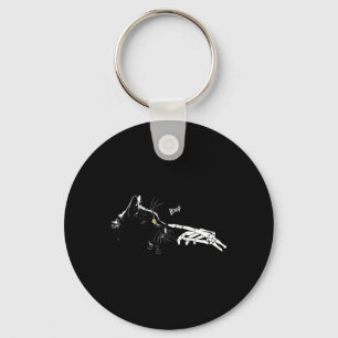 Llavero Cat Skeleton Boop Halloween Cuidados Gatos Negros
