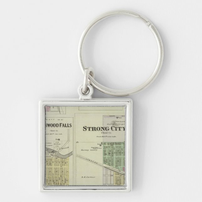 Llavero Cataratas de Cottonwood, Ciudad Fuerte, Safford, K (Frente)