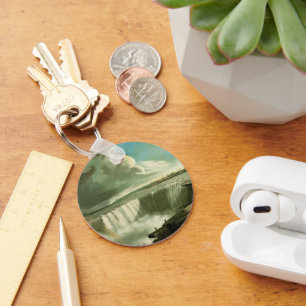 Llavero Cataratas del Niágara desde el rock de la mesa por