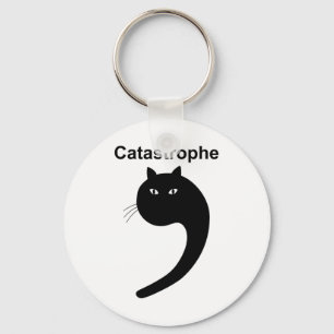 Llavero Catástrofe Comma Gato Negro Diciendo Gato Como Ap