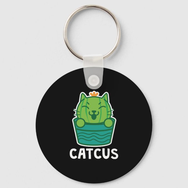 Llavero Catcus Funny Cat Lover Succulum Cactus (Anverso)