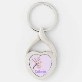 Llavero Catherine Sakura Blossom Branch Heart