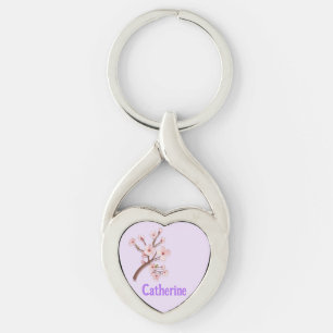 Llavero Catherine Sakura Blossom Branch Heart