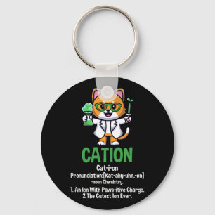 Llavero Cation Cute Science Pawsitive Element Chemistry
