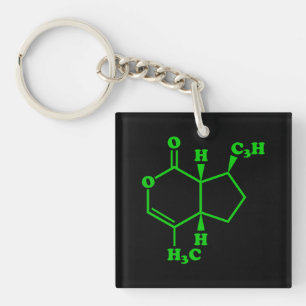 Llavero Catnip Nepetalactona Fórmula Química Molecular