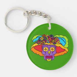 Llavero Catrina Calavera de Azúcar
