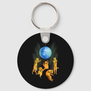 Llavero Cats Bailarines Disco Ball Kitten Kitty Lover Fies
