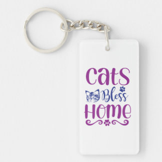 Llavero Cats Bless Home: Keychains