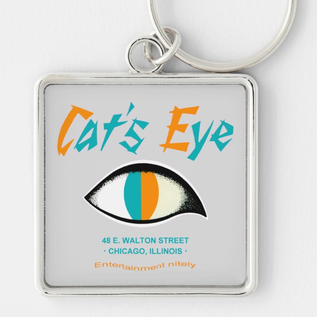 Llavero Cat's Eye Nightclub, Chicago, IL (Frente)