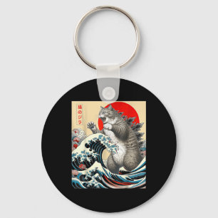 Llavero Catzilla Cat Arte japonés