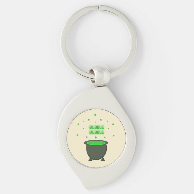 Llavero Cauldron y Bubbling Green Brew Halloween (Anverso)
