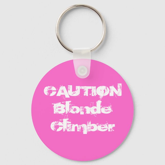 Llavero CAUTIONBlonde Climber (Anverso)