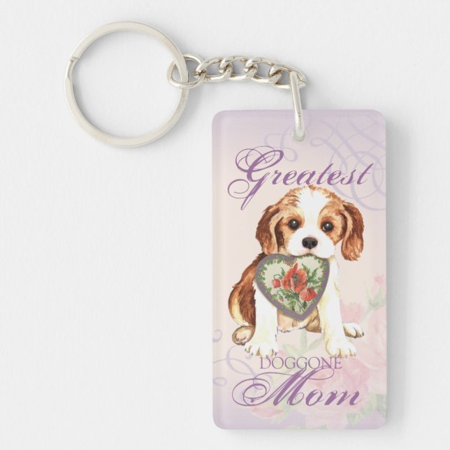 Llavero Cavalier Heart Mom (Frente)