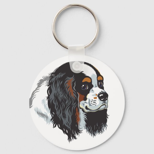 Llavero cavalier king charles spaniel (Anverso)
