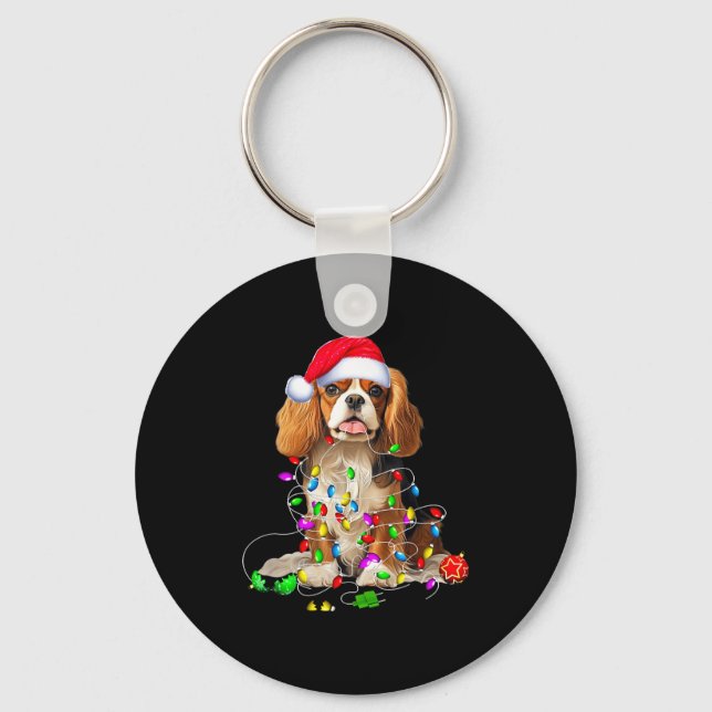 Llavero Cavalier King Charles Spaniel Dog Christmas Orname (Anverso)