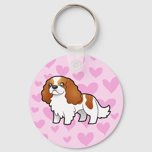 Llavero Cavalier King Charles Spaniel Love (Anverso)