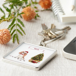 Llavero Cavalier King Charles Spaniel Navidades graciosos