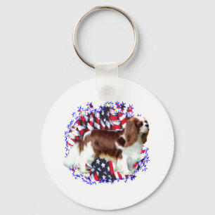 Llavero Cavalier King Charles Spaniel Patriot