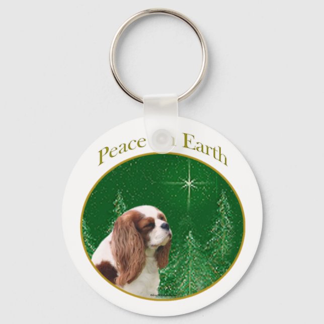 Llavero Cavalier King Charles Spaniel Peace (Anverso)