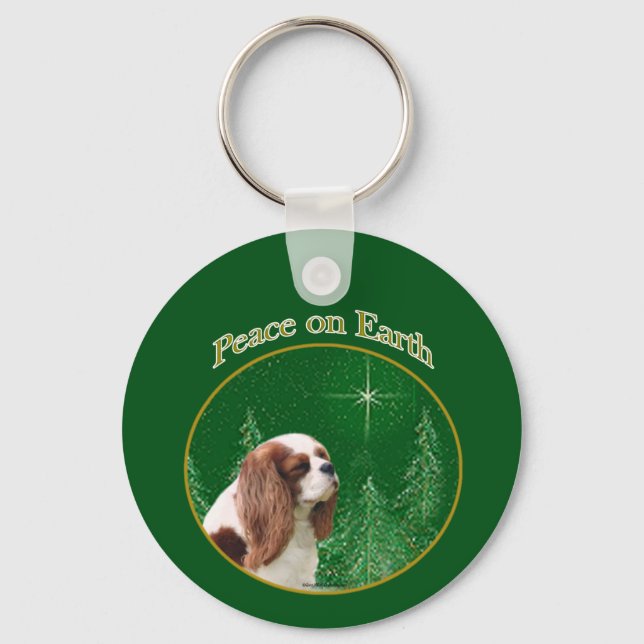 Llavero Cavalier King Charles Spaniel Peace (Anverso)