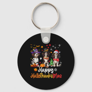 Llavero Cavalier King Charles Spaniel Perro Halloween Chri