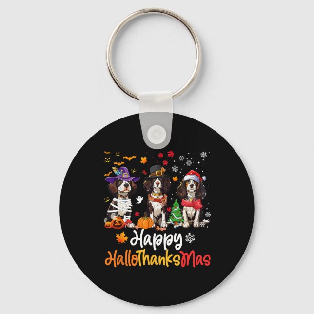 Llavero Cavalier King Charles Spaniel Perro Halloween Chri (Anverso)