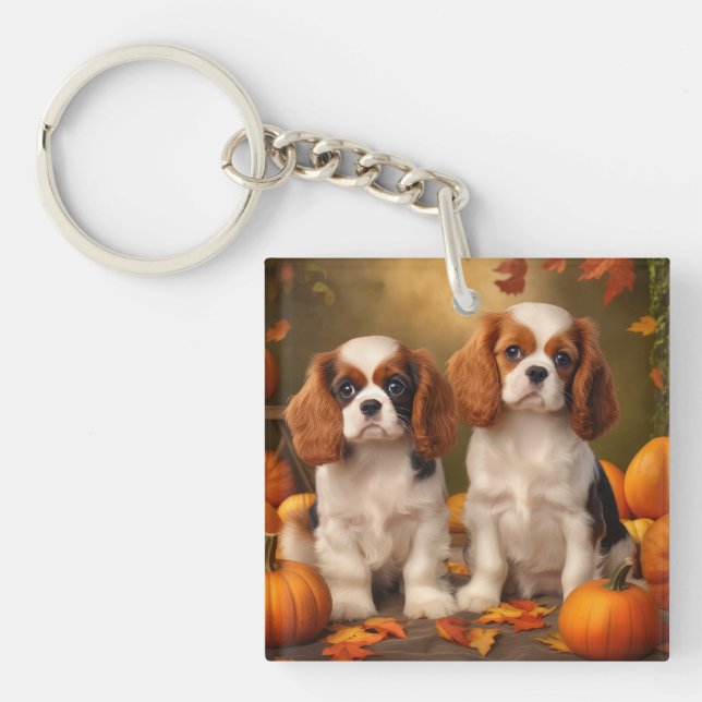 Llavero Cavalier King Charles Spaniel Puppy Calabaza de ot (Frente)