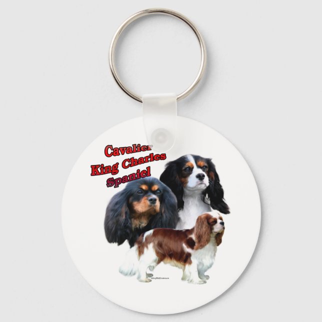 Llavero Cavalier King Charles Spaniel Trio 2 - Keychain (Anverso)